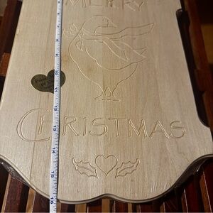 Christmas Goose Engraved Wooden Art
